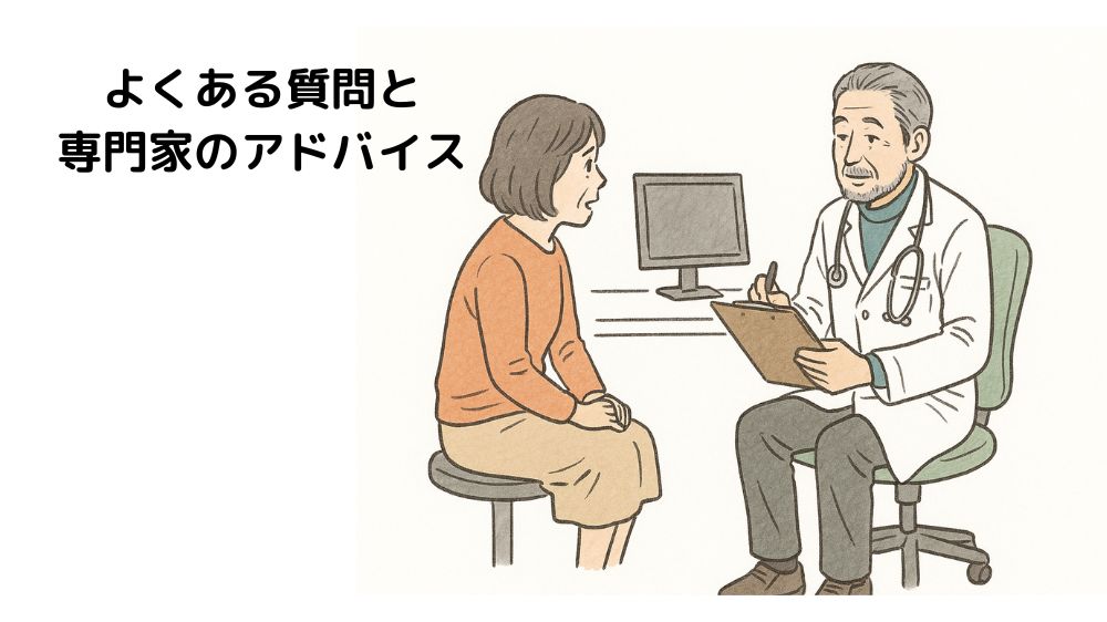 病院内で患者さんが先生に診察を受けている