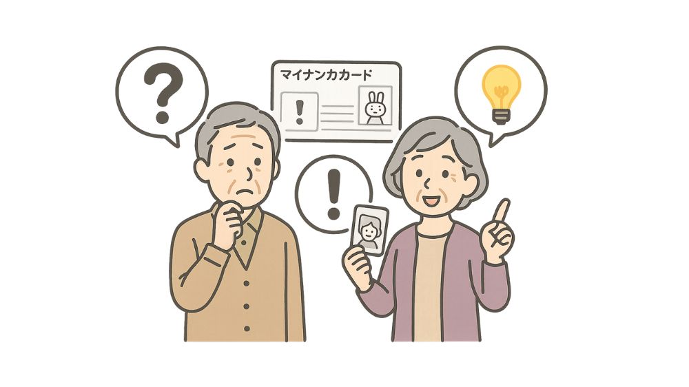 高齢者夫婦が分からないことに対するアイディアを検討している